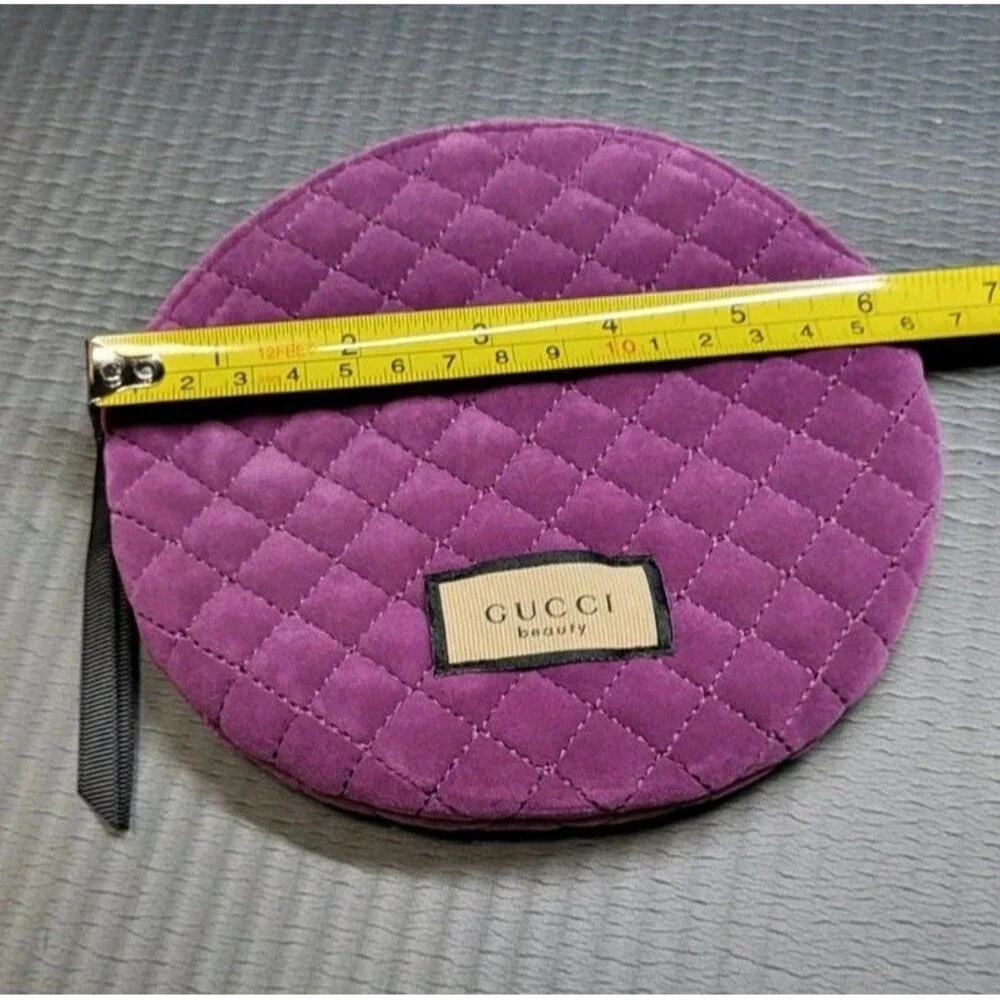 Gucci Beauty Cosmetic Makeup Bag Storage Bag Travel Pouch With Zip Purple